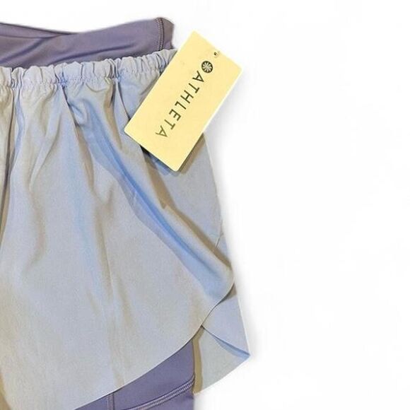 NWT Athleta Women's 2-in-1 "Mile Marker" Athletic Shorts. M. - Picture 9 of 9